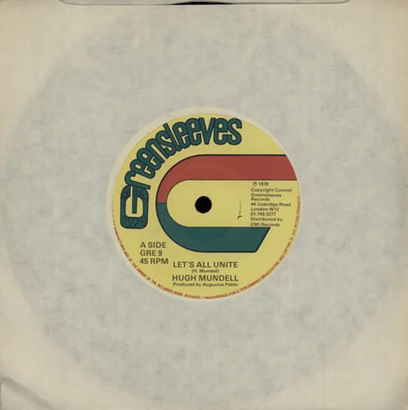Hugh Mundell Let's All Unite UK 7" vinyl