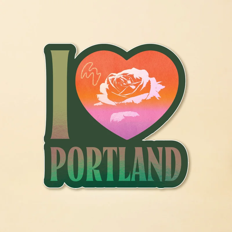 I Heart Portland Sticker
