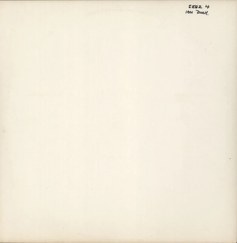 Ian Dury New Boots And Panties - Test Pressing UK Vinyl LP