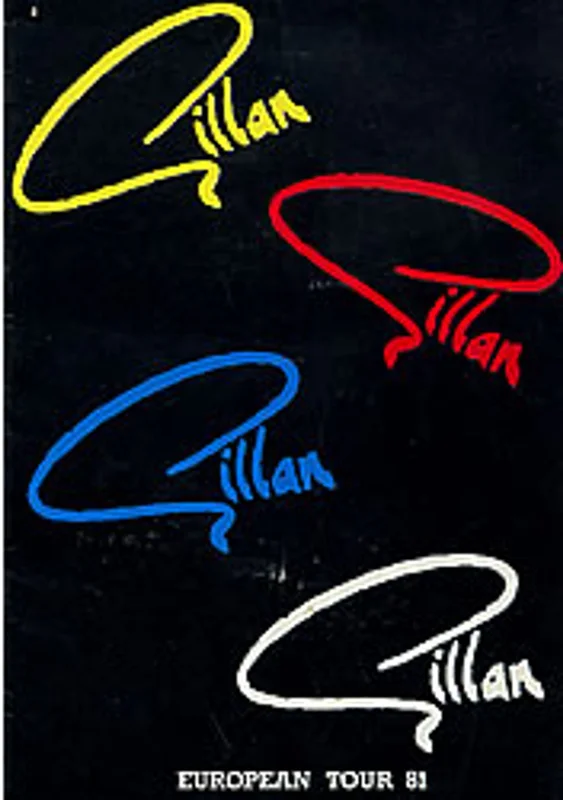 Ian Gillan European Tour 81 UK Tour programme