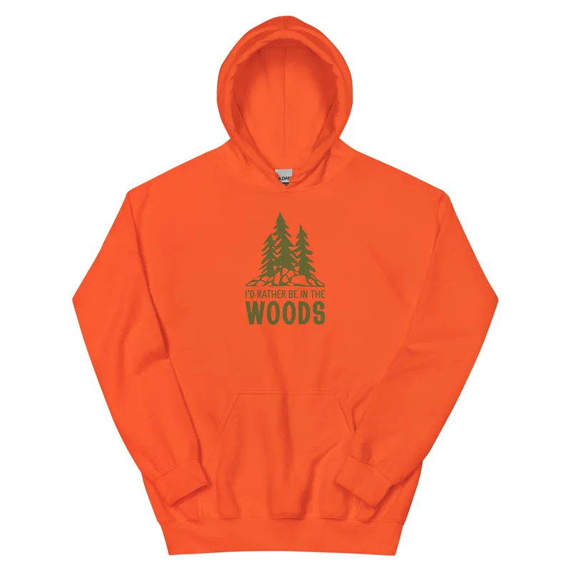 In The Woods Unisex Hoodie Orange