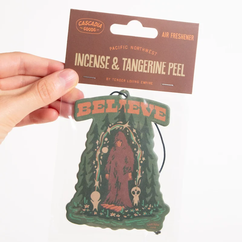 Incense & Tangerine Peel / Believe Bigfoot Air Freshener