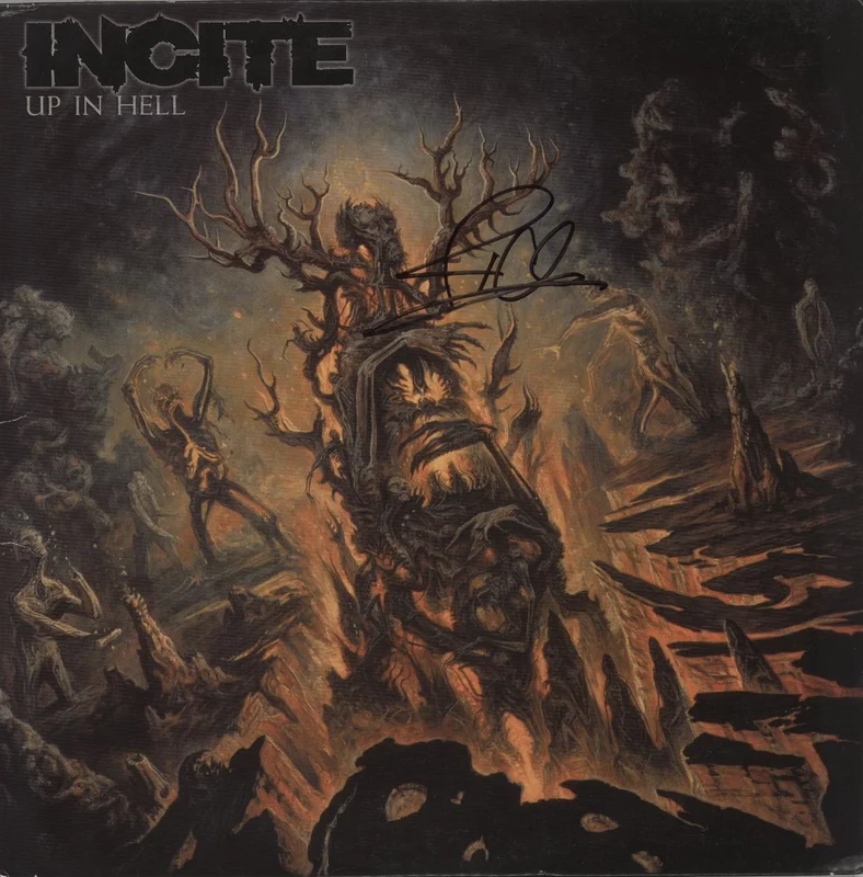 Incite Up In Hell - Autographed US Vinyl LP