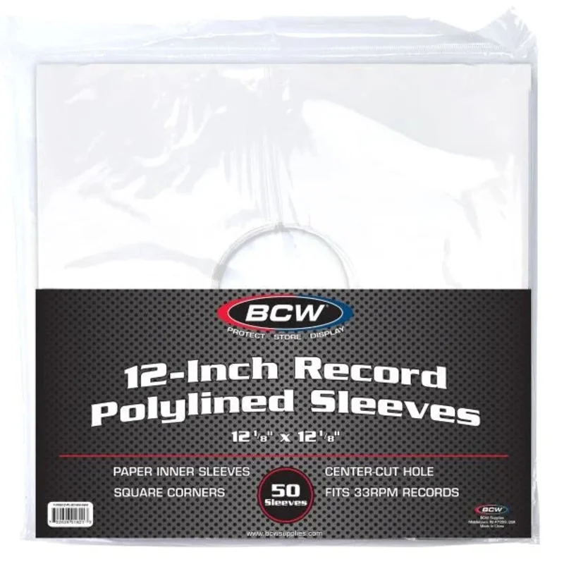 Inner Record Sleeves (Polylined) White