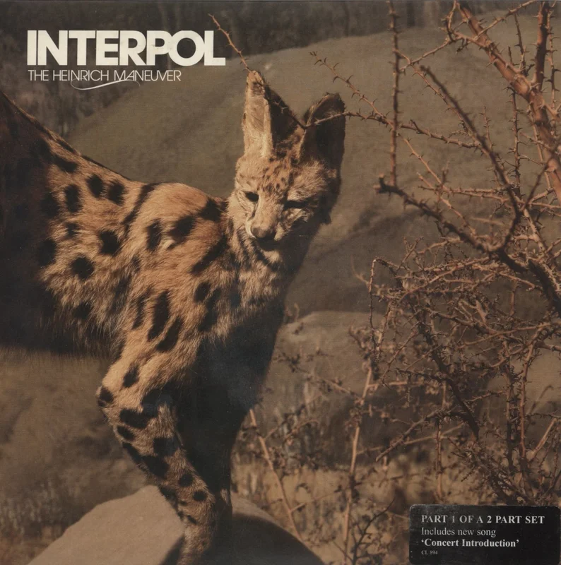 Interpol The Heinrich Maneuver (Part 1 & 2) UK 7" vinyl