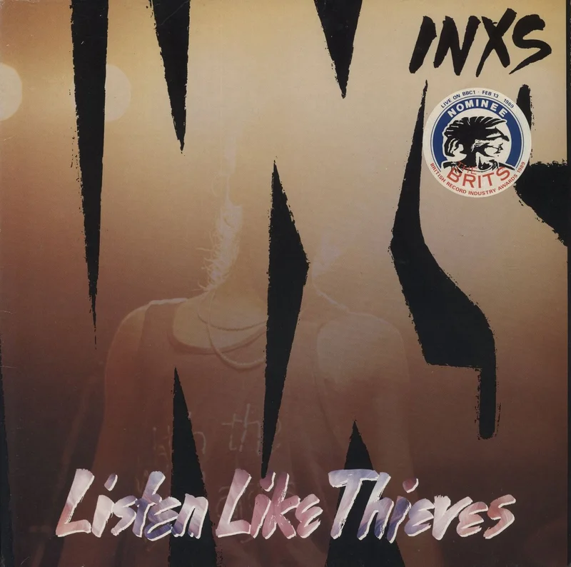 Inxs Listen Like Thieves - Hype Stickered Dutch Vinyl LP