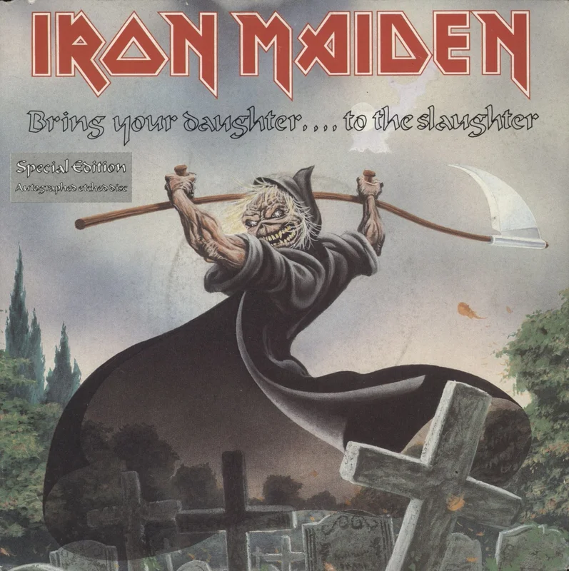 Iron Maiden Bring Your Daughter To The Slaughter - VG UK 7" vinyl