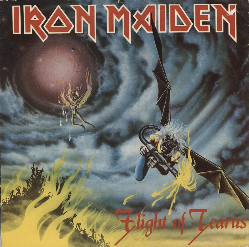 Iron Maiden Flight Of Icarus - Juke Box Silver UK 7" vinyl
