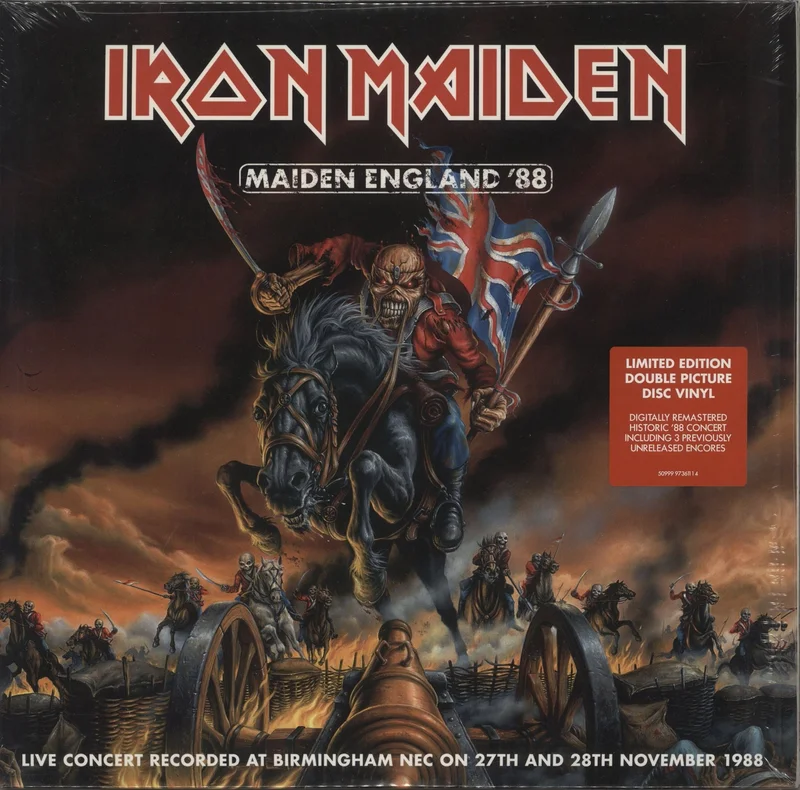 Iron Maiden Maiden England '88 - Sealed & Promo Sticker UK Promo Picture disc LP