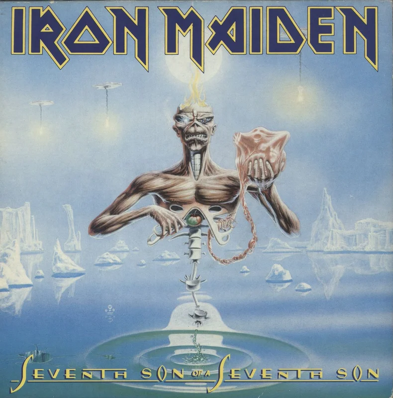 Iron Maiden Seventh Son Of A Seventh Son + Inner - Factory Sample UK Promo Vinyl LP