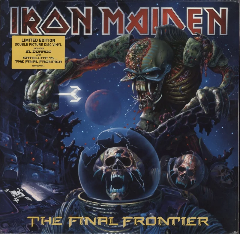 Iron Maiden The Final Frontier - Sealed + Hype & Promo Sticker UK Promo Picture disc LP