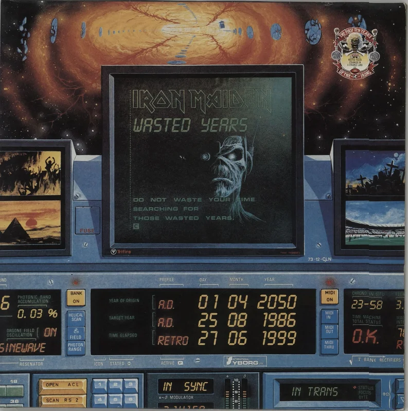 Iron Maiden Wasted Years / Stranger In A Strange Land UK 12" vinyl