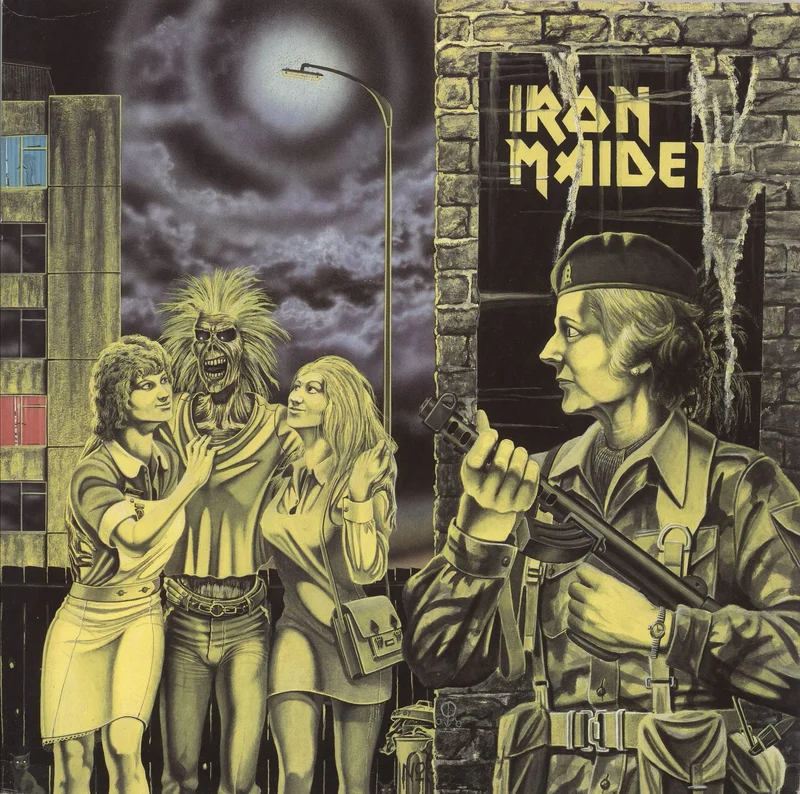 Iron Maiden Women In Uniform - Purple Labels - EX UK 12" vinyl