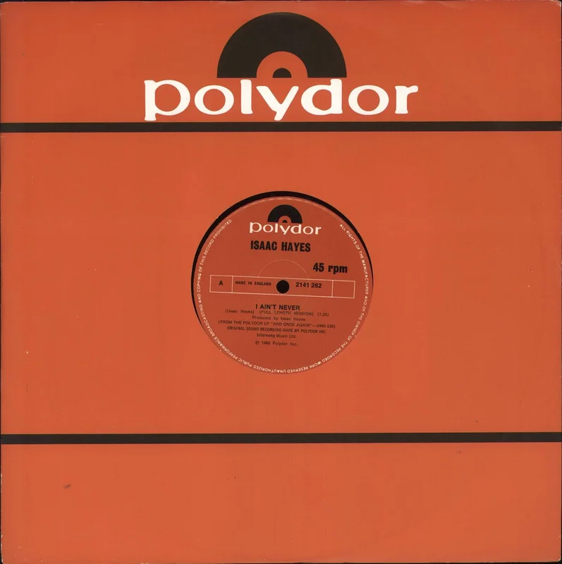 Isaac Hayes I Ain't Never UK 12" vinyl