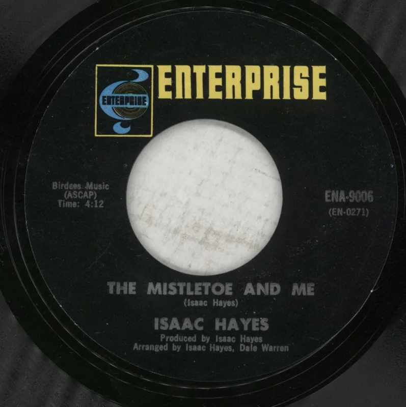 Isaac Hayes The Mistletoe And Me / Winter Snow US 7" vinyl