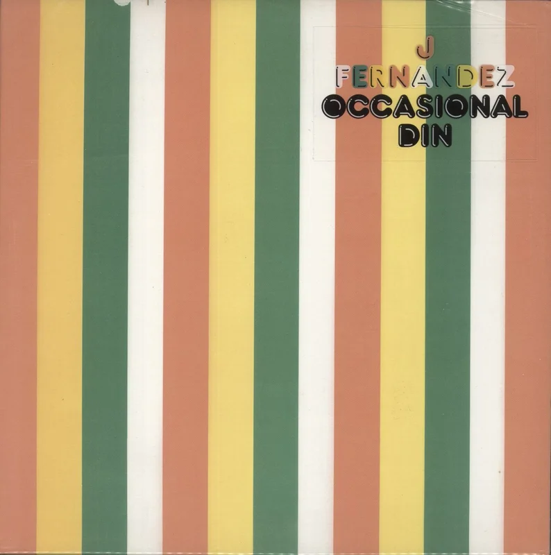 J Fernandez Occasional Din - Clear With Black Blob Vinyl US Vinyl LP