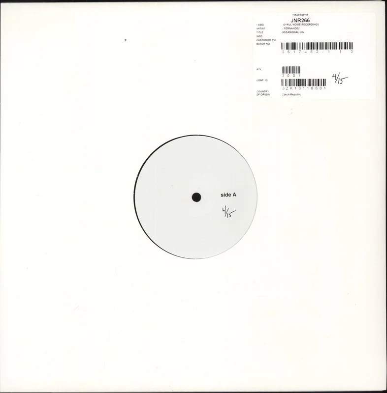 J Fernandez Occasional Din - Test Pressing US Vinyl LP