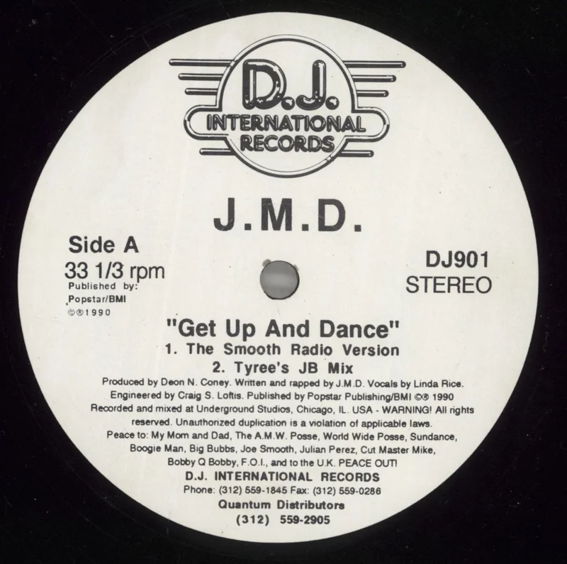 J.M.D. Get Up And Dance US 12" vinyl