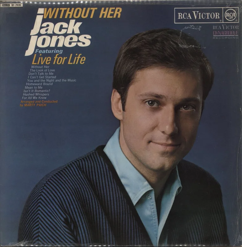 Jack Jones Without Her - 2nd - Shrink UK Vinyl LP
