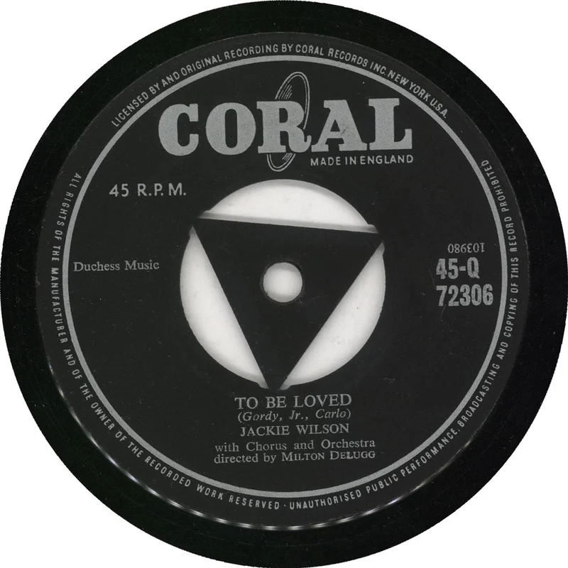 Jackie Wilson To Be Loved UK 7" vinyl