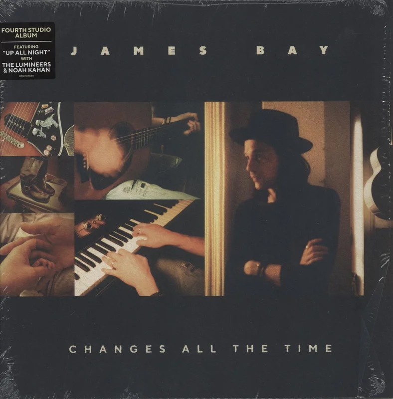 James Bay Changes all the time - Blue Vinyl - Autographed Print UK Vinyl LP