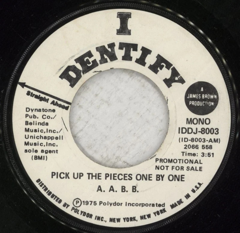 James Brown Pick Up The Pieces One By One US Promo 7" vinyl