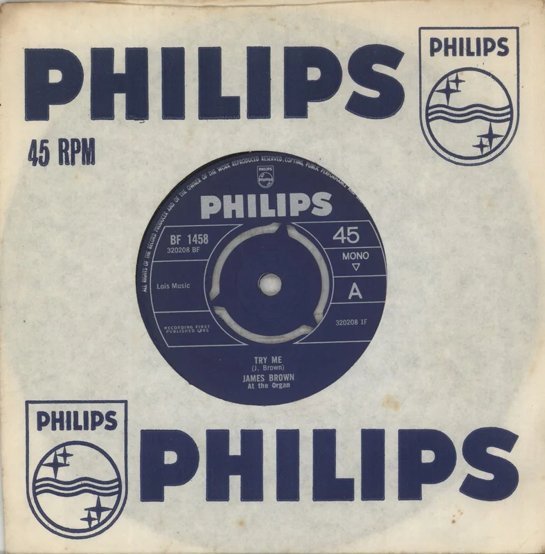 James Brown Try Me UK 7" vinyl