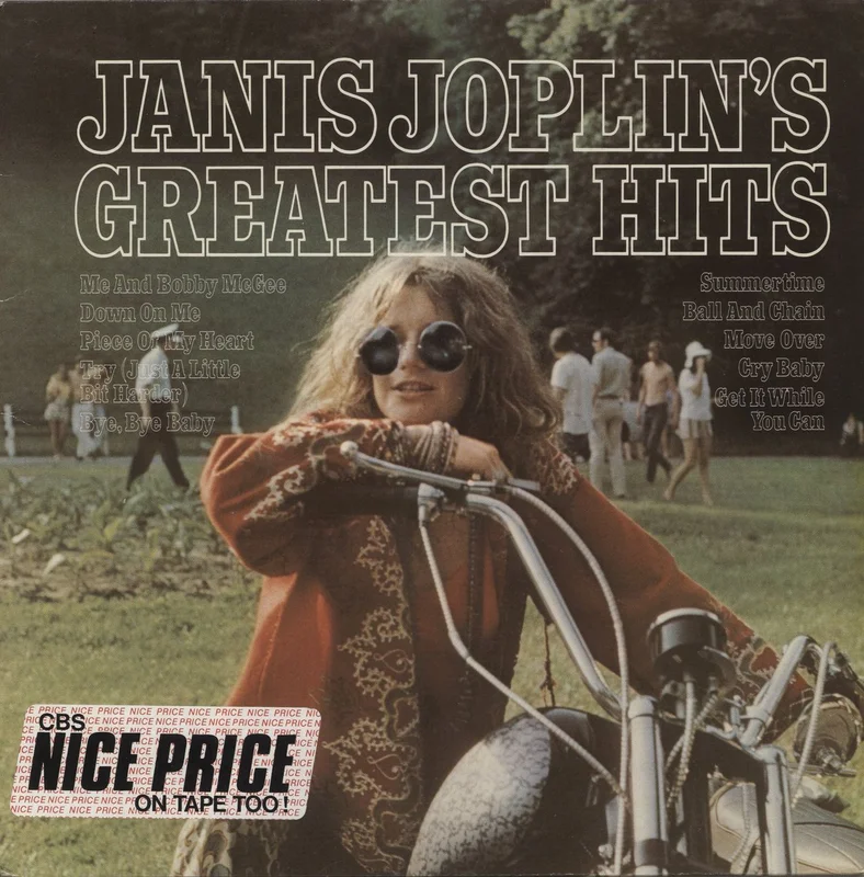 Janis Joplin Greatest Hits - Nice Price Sticker UK Vinyl LP