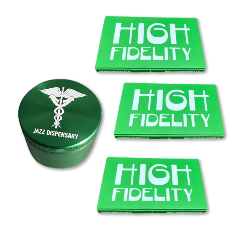 Jazz Dispensary Grinder + Rolling Papers
