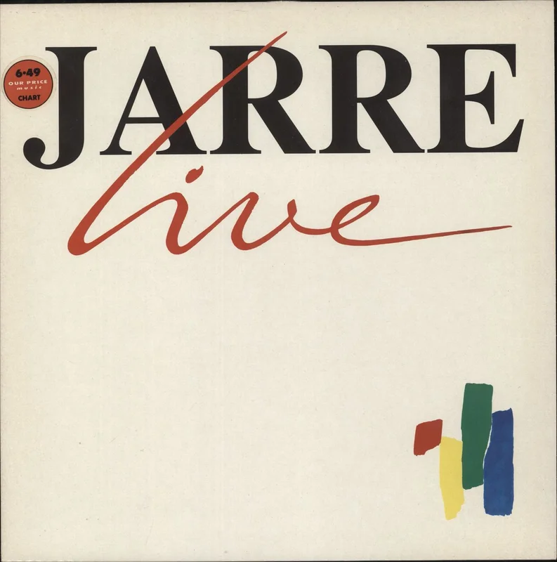 Jean-Michel Jarre Live - Price Stickered UK Vinyl LP