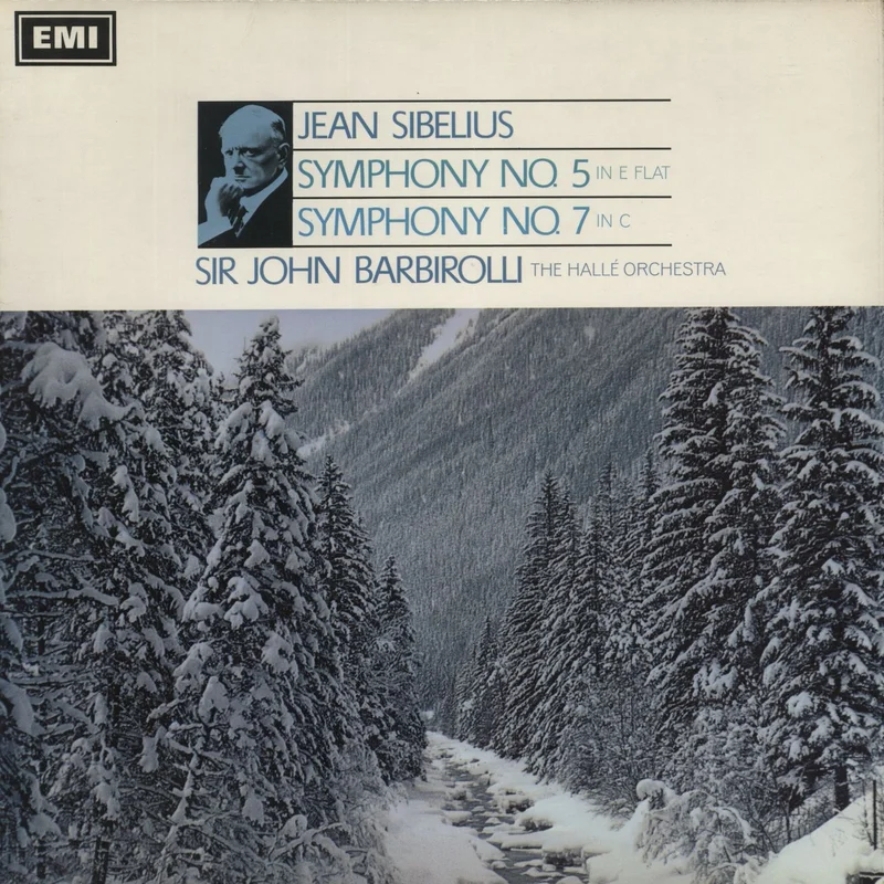 Jean Sibelius Sibelius: Symphony No. 5 In E Flat / Symphony No. 7 In C UK Vinyl LP