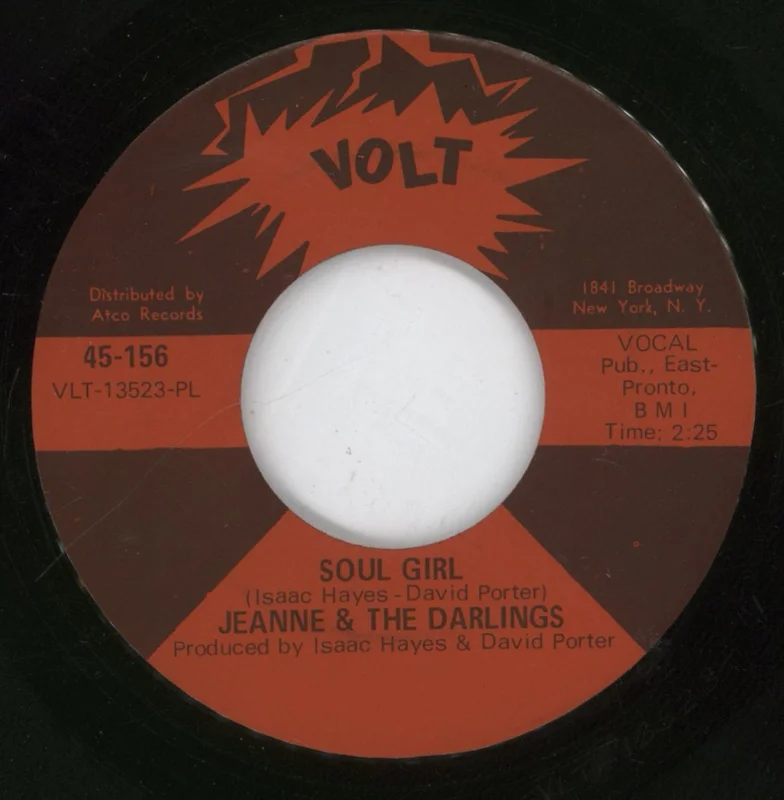 Jeanne & The Darlings Soul Girl / What's Gonna Happen To Me US 7" vinyl