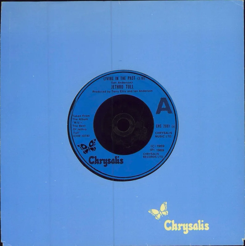 Jethro Tull Living In The Past - blue label UK 7" vinyl