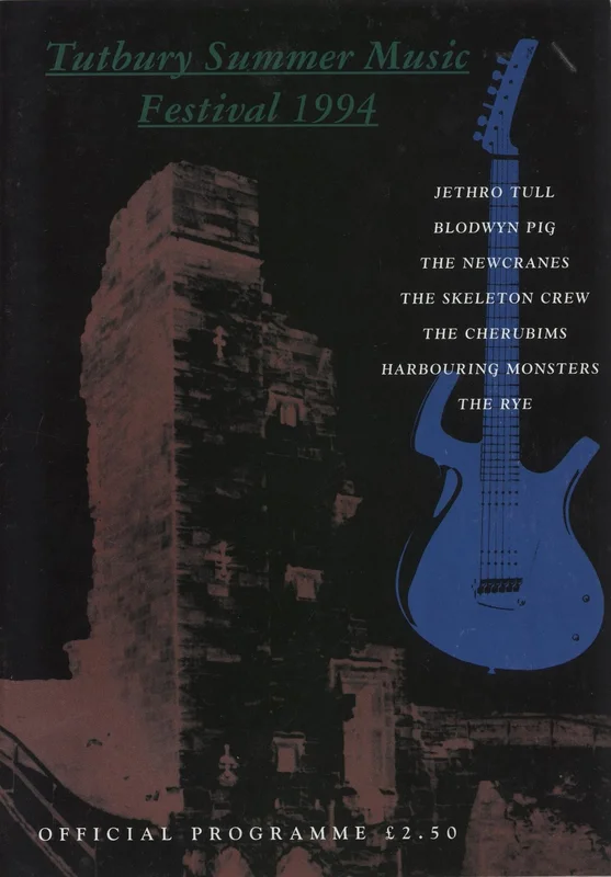 Jethro Tull Tutbury Summer Music Festival 1994 + Ticket UK Tour programme