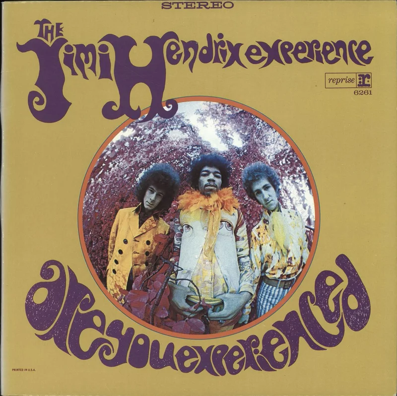 Jimi Hendrix Are You Experienced - Tan Label - Barcoded sleeve US Vinyl LP