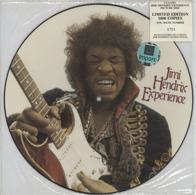 Jimi Hendrix Hey Joe - stickered UK Picture disc LP