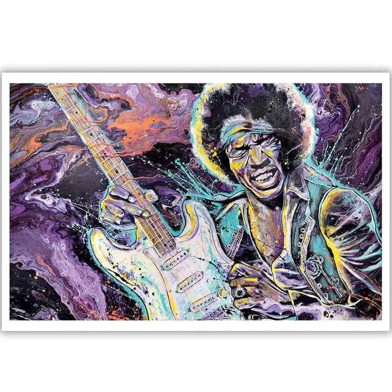Jimi Hendrix Purple Haze Art Print