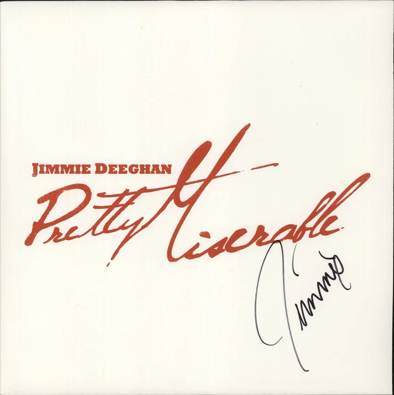 Jimmie Deeghan Pretty Miserable - Red Vinyl - Autographed US 12" vinyl
