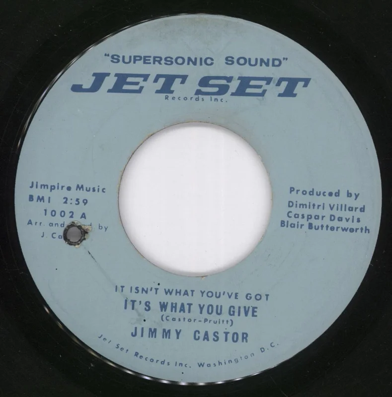 Jimmy Castor It Isn't What You've Got (It's What You Give) / Block Party US 7" vinyl