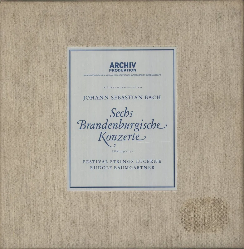 Johann Sebastian Bach Bach: 6 Brandenburgische Konzerte BWV 1046 - 1051 German Vinyl box set