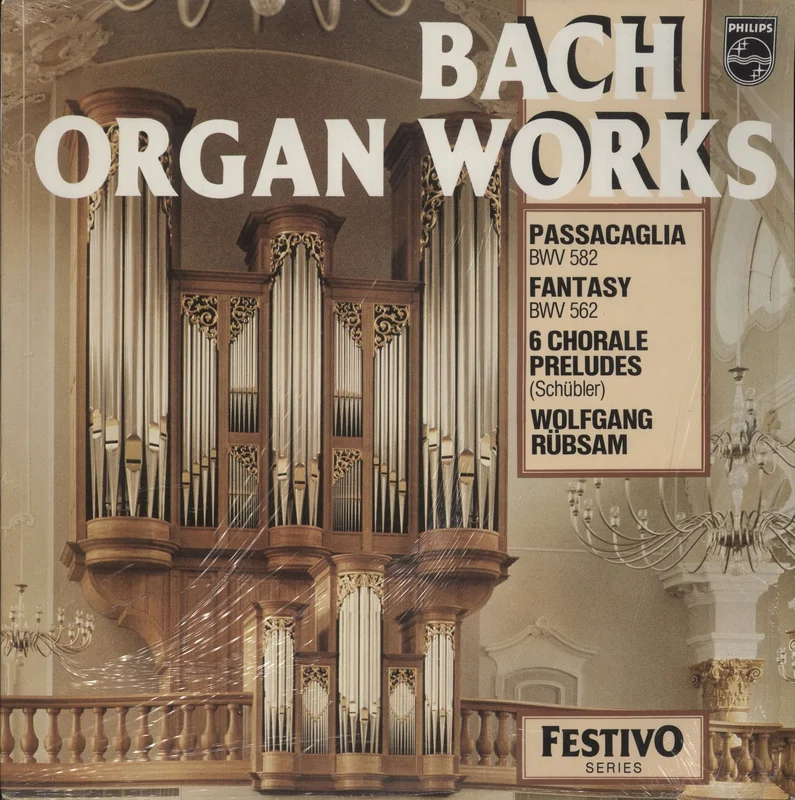 Johann Sebastian Bach Bach: Organ Works: Passacaglia / Fantasy And Fugue In C Minor / "Schbler" Chorales UK Vinyl LP