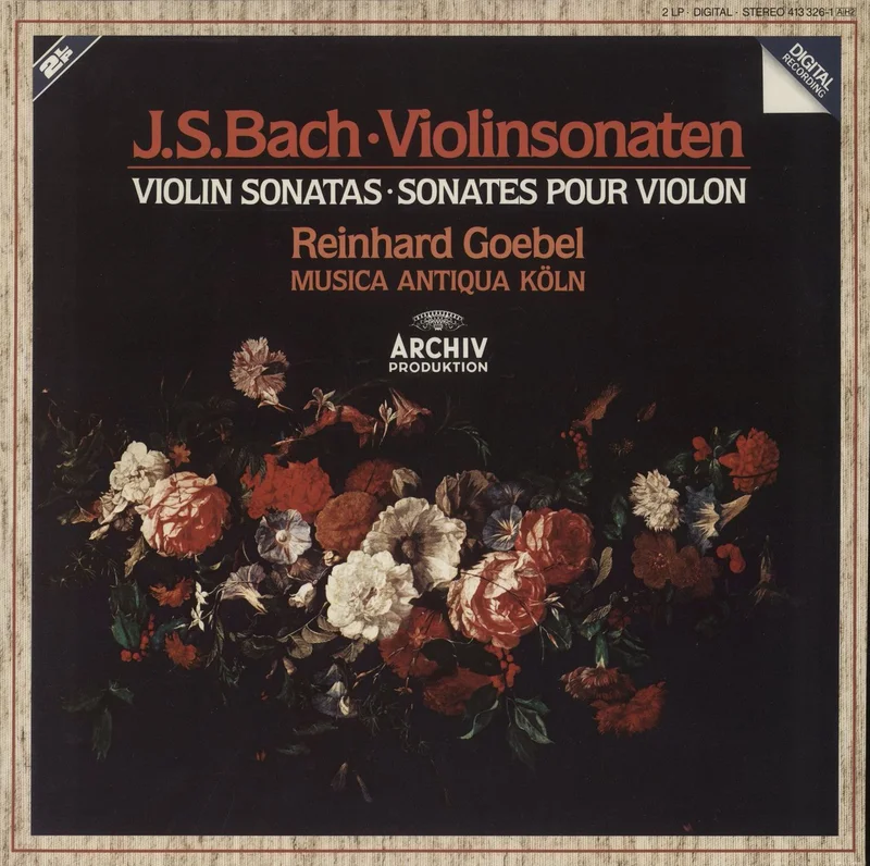Johann Sebastian Bach Violin Sonatas German 2-LP vinyl set