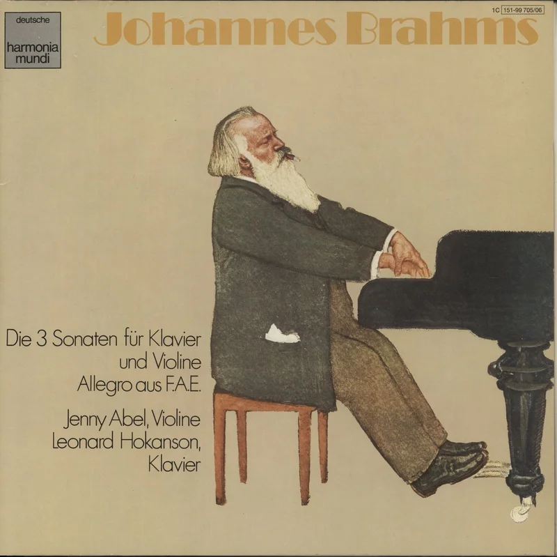 Johannes Brahms Drei Sonaten Fr Klavier Und Violine / Allegro Aus F.A.E. German Vinyl LP