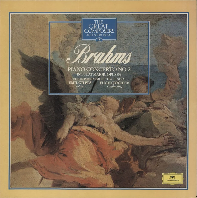 Johannes Brahms Piano Concerto No.2 in B Flat Major, Opus 83 UK Vinyl LP