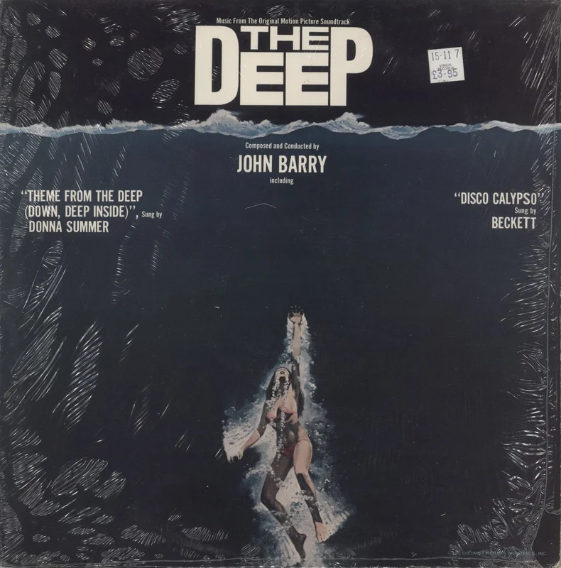 John Barry (Composer) The Deep - Blue Vinyl - shrink US Vinyl LP