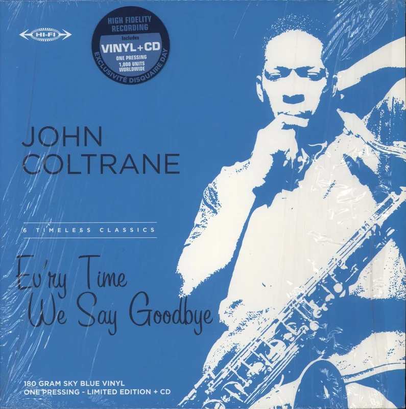 John Coltrane Evry Time We Say Goodbye - 180gm Blue Vinyl UK Vinyl LP