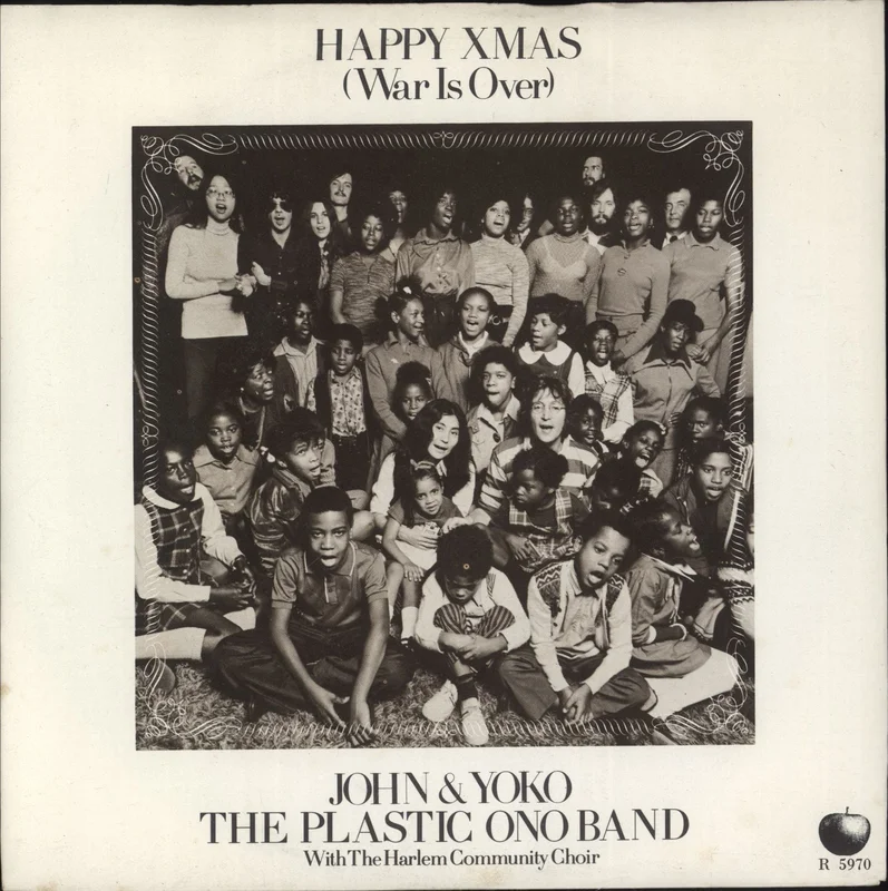 John Lennon Happy Xmas (War Is Over) - 4pr - P/S - VG UK 7" vinyl