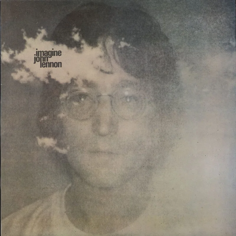 John Lennon Imagine - Barcoded Picture Sleeve UK Vinyl LP