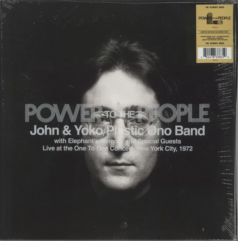 John Lennon Power To The People (Live At The One To One Concert, New York City, 1972) UK 2-LP vinyl set