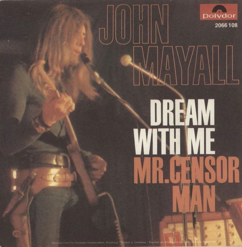 John Mayall Dream With Me German 7" vinyl